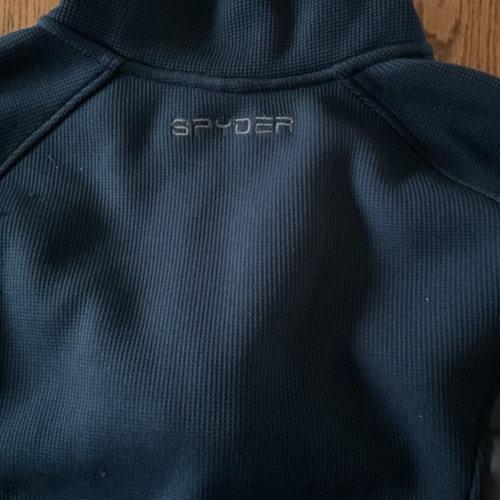 Spyder Navy and Gray Quarter-Zip Top size small - Picture 5 of 6